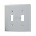 American Imaginations Rectangle Stainless Steel Electrical Switch Plate Stainless Steel AI-37053